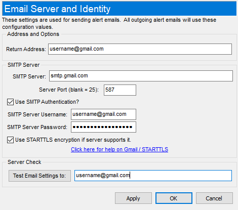 How do I fix email error message "Help: EInformationalException:SMTP